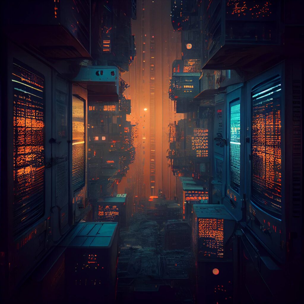 Concept of metaverse city in future